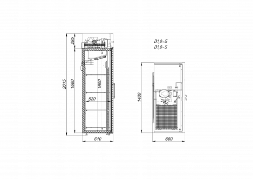 Шкаф холодильный V1.0-SLD